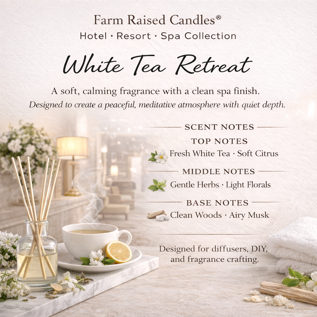 White Tea & Sage Smart Diffuser Pura "Type" Refill Oil | Farm Raised Candles