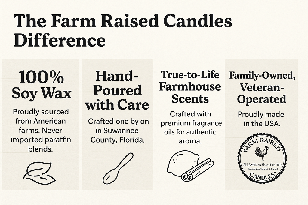 “Farm Raised Candles fall wax melts 5-pack lifestyle image”