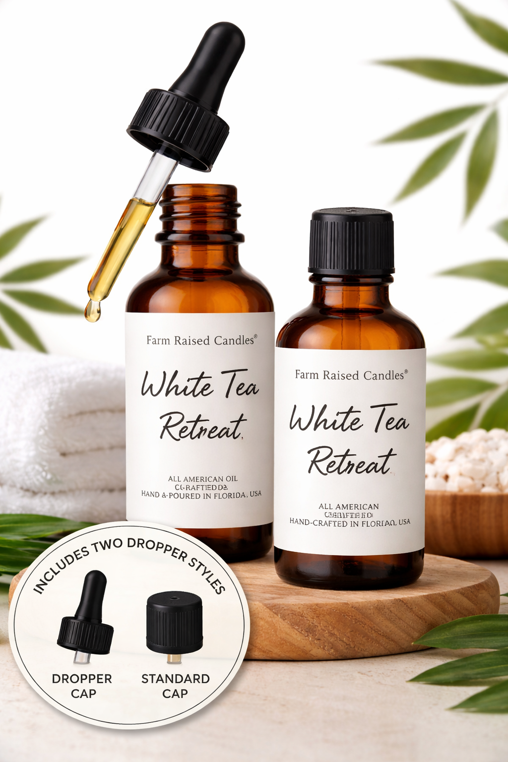 White Tea & Sage Smart Diffuser Pura "Type" Refill Oil | Farm Raised Candles